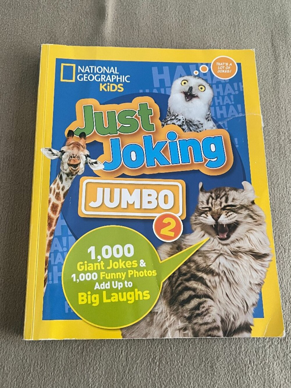 National Geographic Kids Jumbo "Just Joking" Paperback Book
